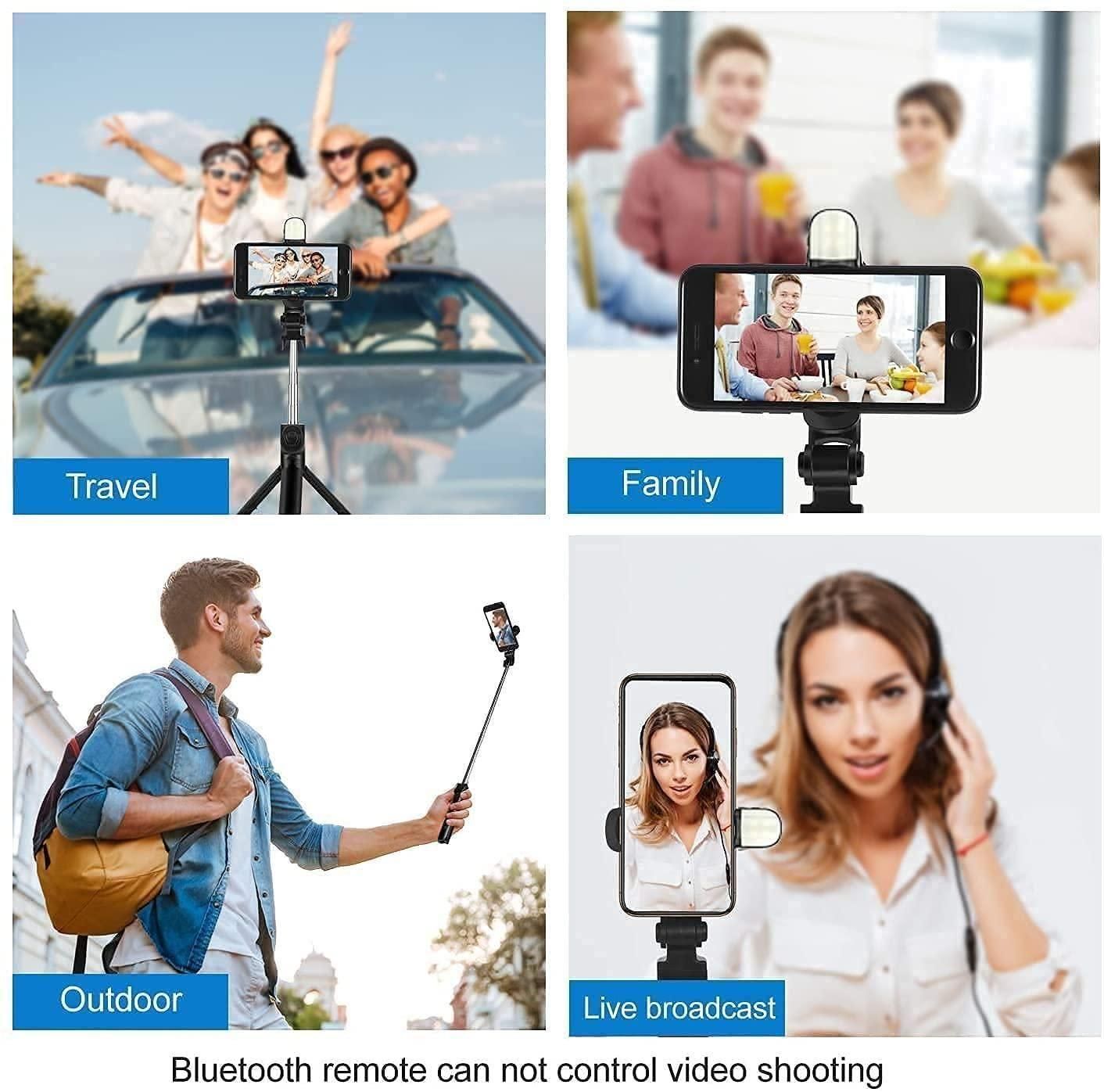 Selfie Stick Tripod with Bluetooth Remote